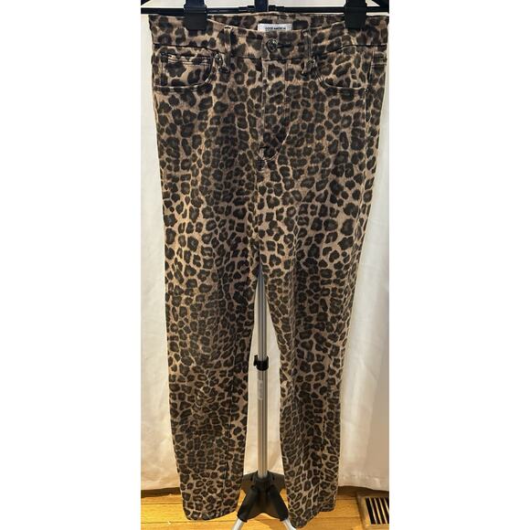Good American Denim - Good American Leopard Print Good Waist Jeans Women's size 6/28
